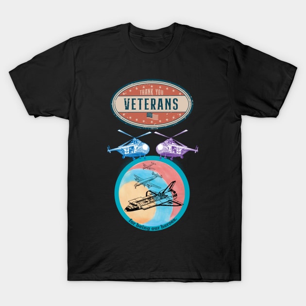 Thank you Veterans T-Shirt by Persius Vagg